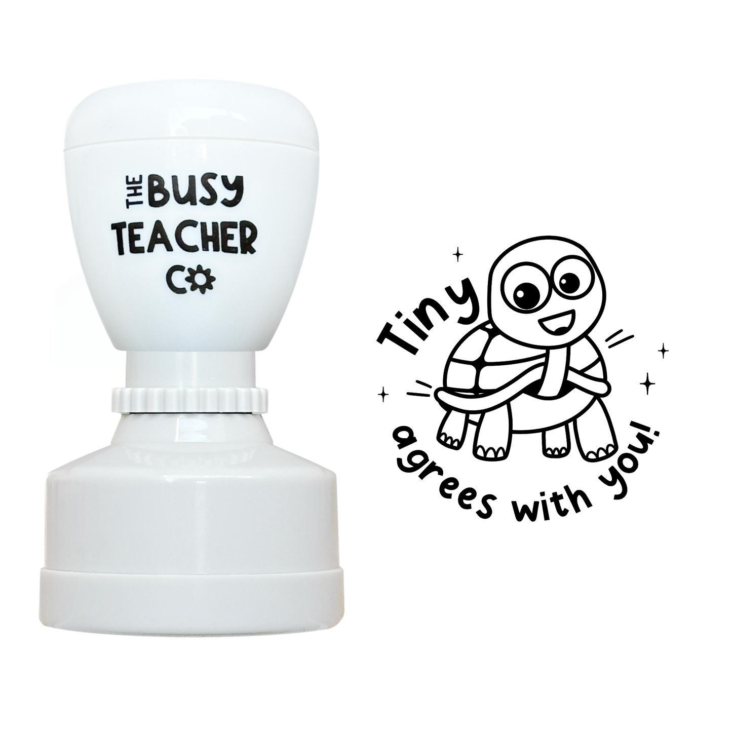 White Rose Tiny Stamp- Tiny Agrees With You